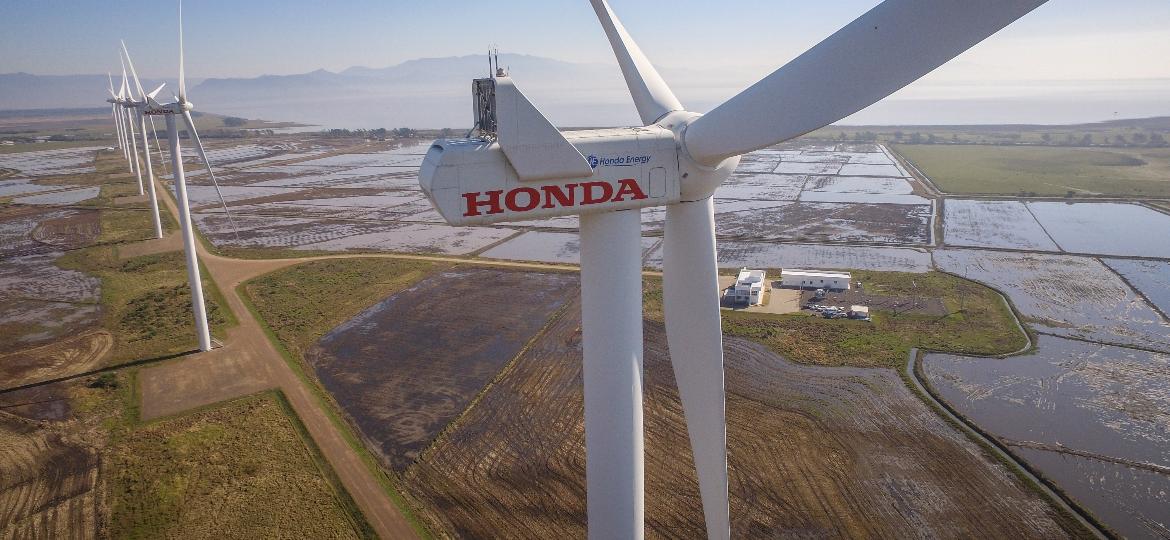 Honda é única montadora de carros com parque eólico no país - Divulgação