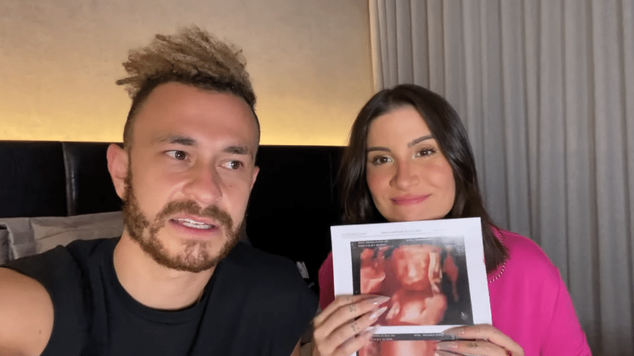 Bianca Andrade e Fred gravaram vídeo sobre ultrassom 3D, brincando com "palpites" sobre aparência do filho - Reprodução/Youtube