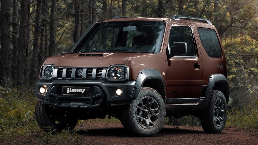 Suzuki Jimny 2022 com cor Marrom Laterita - Divulgação