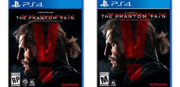 Nova capa (direita) remove nome de Hideo Kojima e logo da Kojima Productions - IGN