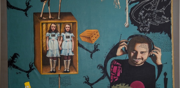 Com forte influência da pop art, o mineiro Miguel Gontijo exibe 66 pinturas na mostra "Almanaque" - Divulgação - Divulgação