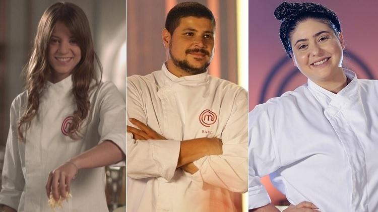 Elisa Fernandes, Raul Lemos e Izabel Alvares: talentos revelados no "MasterChef" - Montagem/UOL - Montagem/UOL