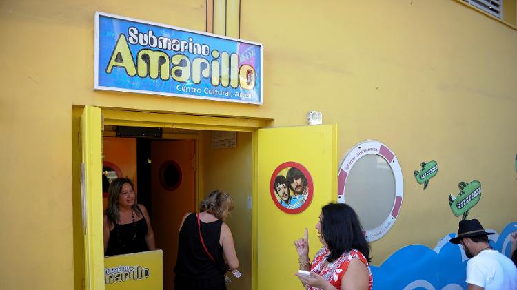 Centro cultural "Submarino Amarillo", em Havana - Yamil Lage/AFP - Yamil Lage/AFP