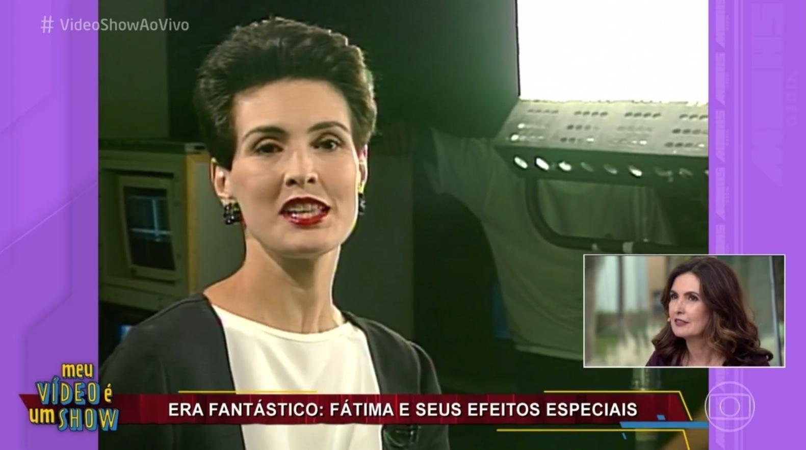 Fátima Bernardes participa do "Vídeo Show" e revê matérias antigas da carreira - Reprodução/TV Globo