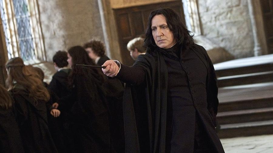 Alan Rickman como o professor Snape em "Harry Potter e as Relíquias da Morte: Parte 2" - Divulgação