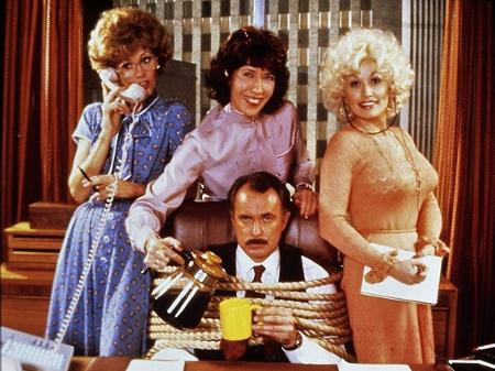 Jane Fonda, Dolly Parton, Dabney Coleman e Lily Tomlin em "Como Eliminar Seu Chefe" (1980) - Divulgação/Fox