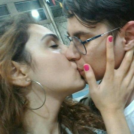 O ator Rafael Miguel e a namorada, Isabela Tibcherani - Arquivo pessoal - Arquivo pessoal