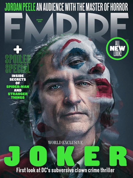 Joaquin Phoenix como Coringa na capa da Empire - Reprodução - Reprodução