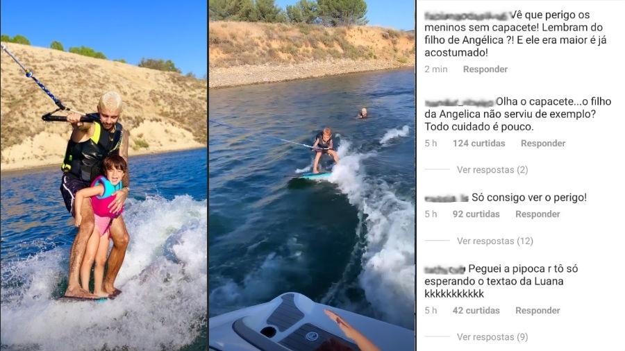 Pedro Scooby pratica wakeboard com filhos - Reprodução/Instagram