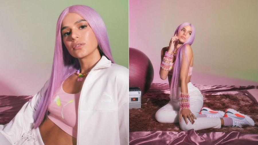 Bruna Marquezine aparece de peruca rosa em campanha publicitária - Reprodução/Instagram