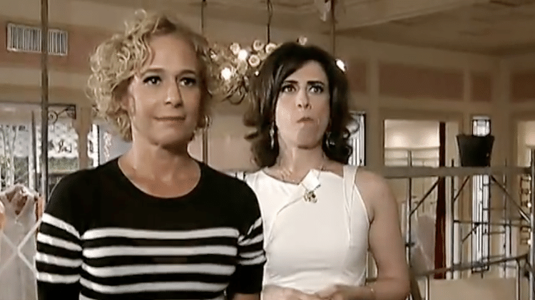 Andréa Beltrão e Fernanda Torres em 'Tapas e Beijos' - Reprodução/Globo - Reprodução/Globo