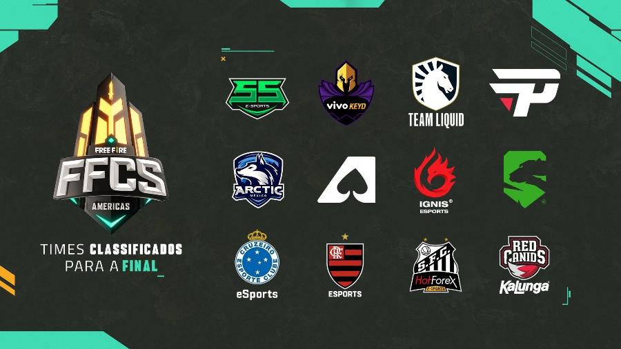 Dos 12 times finalistas da FFCS 2020, 8 são brasileiros - Divulgação/Garena