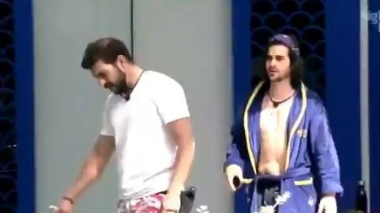 BBB 21: Caio e Fiuk levam bronca de Tiago Leifert - Reprodução/ Globoplay - Reprodução/ Globoplay