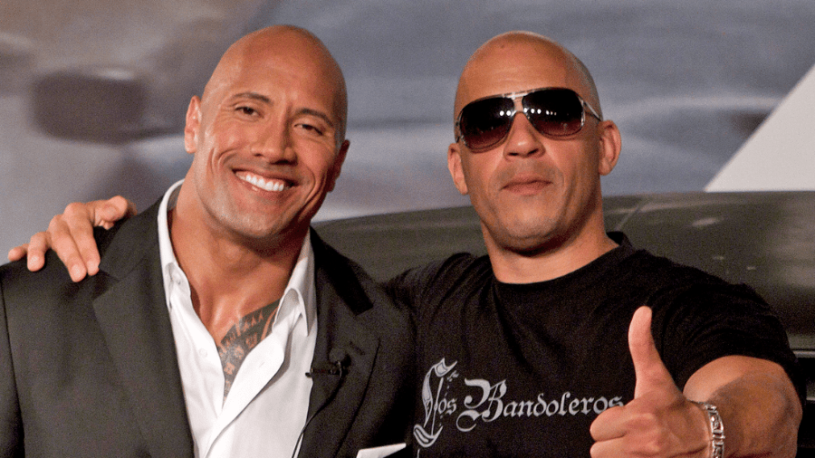 The Rock e Vin Diesel são ex-colegas de "Velozes e Furiosos" - Divulgação