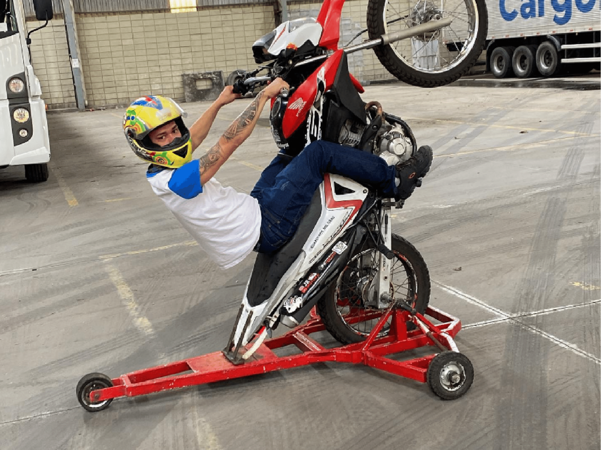 Fui em um evento de grau de bike 