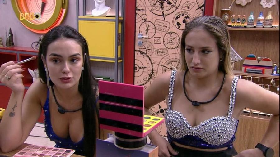 BBB 23: Larissa opina e diz que Paredão ideal seria Bruna Griphao e Amanda - Reprodução/Globoplay