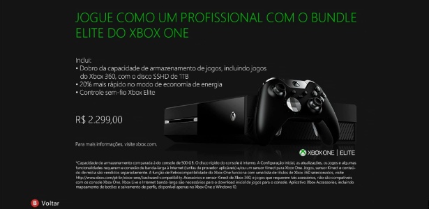 Anúncio do console no Xbox Live foi retirado do ar pela Microsoft - Reprodução