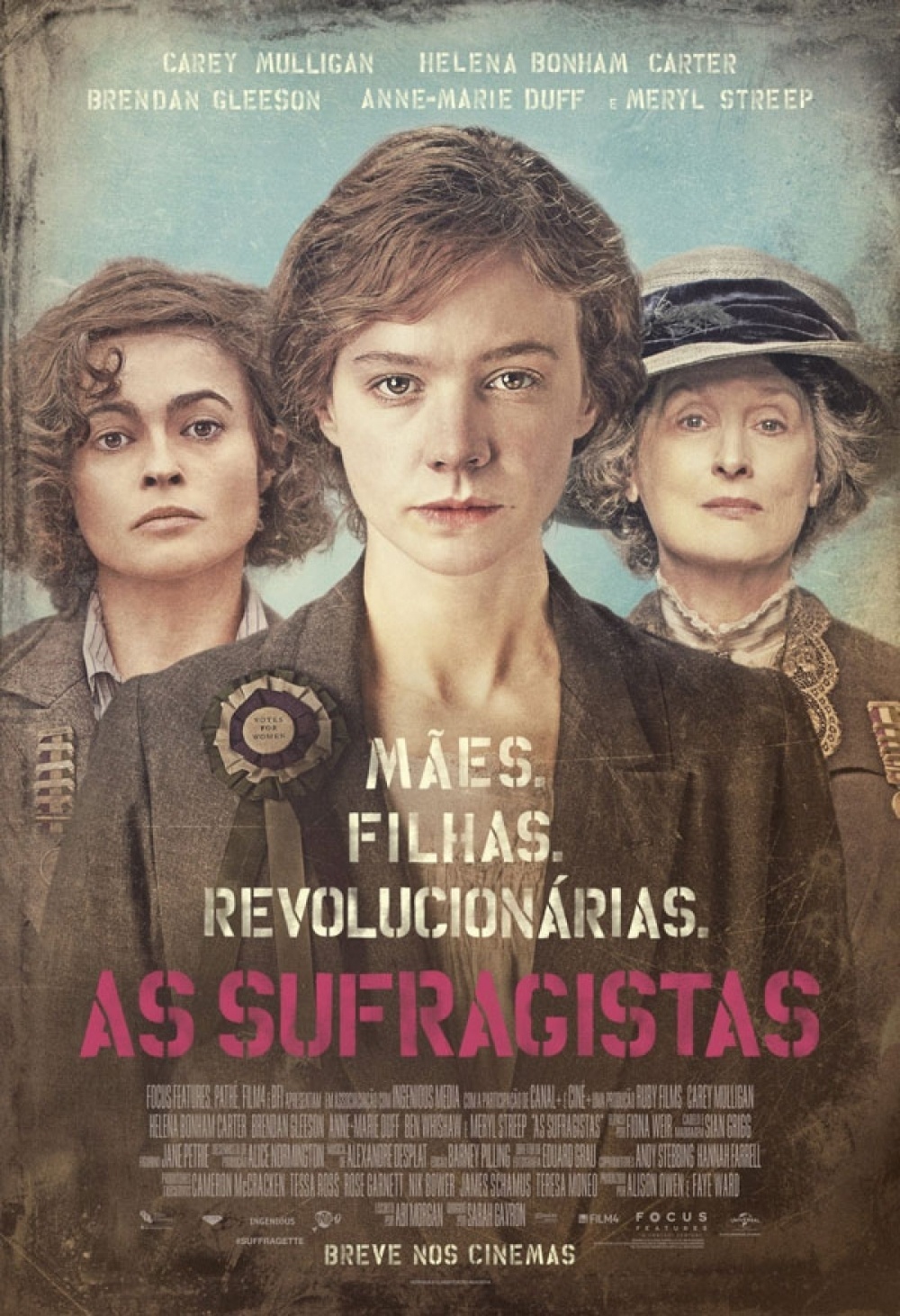 Poster do filme "As Sufragistas" - Divulgação