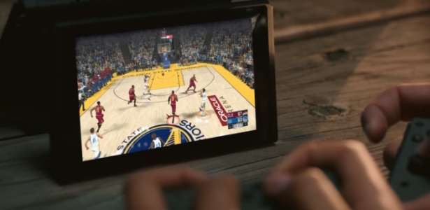 "NBA 2K" foi um dos games utilizados pela Nintendo na primeira apresentação do Switch - Reprodução