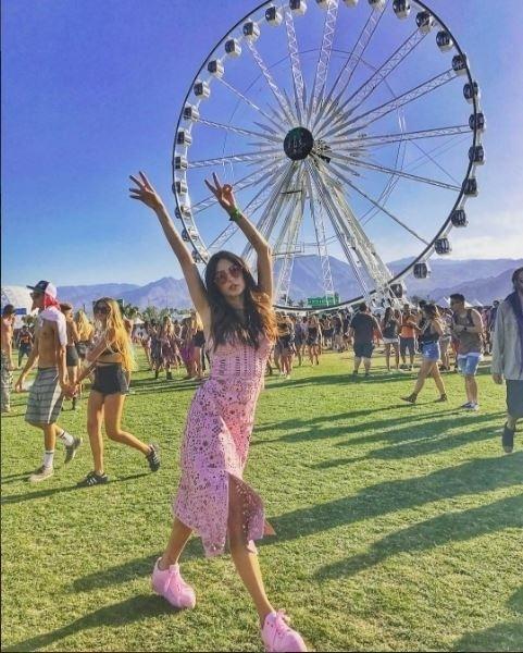 A atriz Thaila Ayala no festival de música e artes em Indio, na Califórnia - Reprodução / Intagram