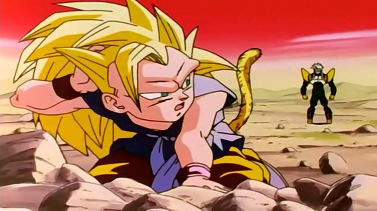 Dragon Ball GT - Goku criança vs Baby - Reprodução - Reprodução