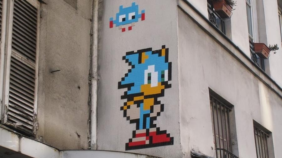 "Invaders" - mosaicos inspirados em bonecos da primeira geração dos videogames - foram roubados em Paris - Reprodução