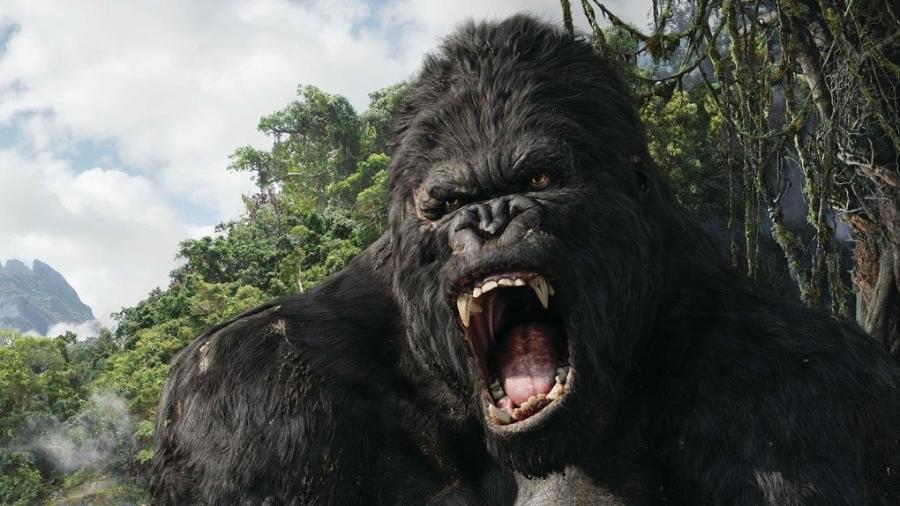 Cena do filme "King Kong", de 2005, dirigido por Peter Jackson, que será exibido no Campeões de Bilheteria de hoje - Reprodução