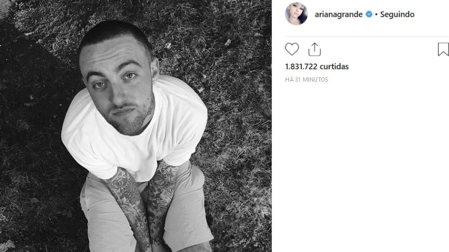 Ariana Grande homenageia o ex-namorado, Mac Miller - Reprodução/Instagram/arianagrande