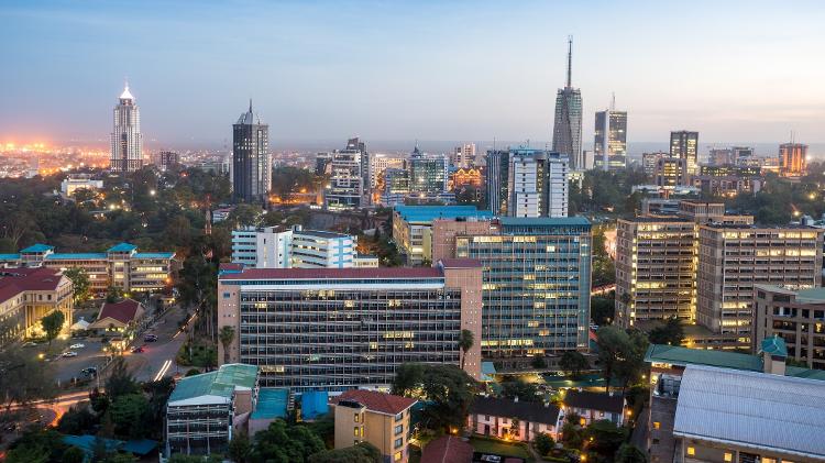 Paisagem urbana de Nairobi, cidade capital do Quênia, África Oriental - Getty Images/iStockphoto