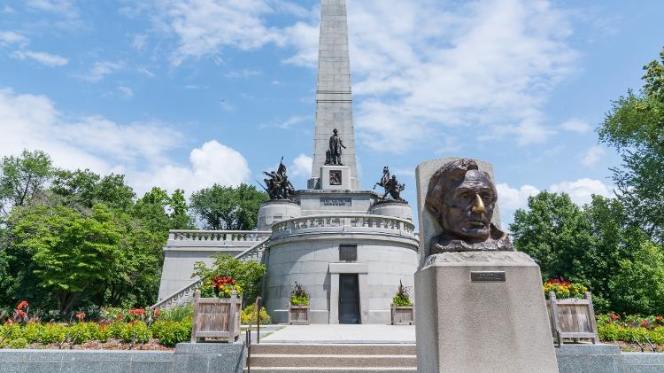 Tumba de Abraham Lincoln, em Springfield (EUA) - Getty Images - Getty Images