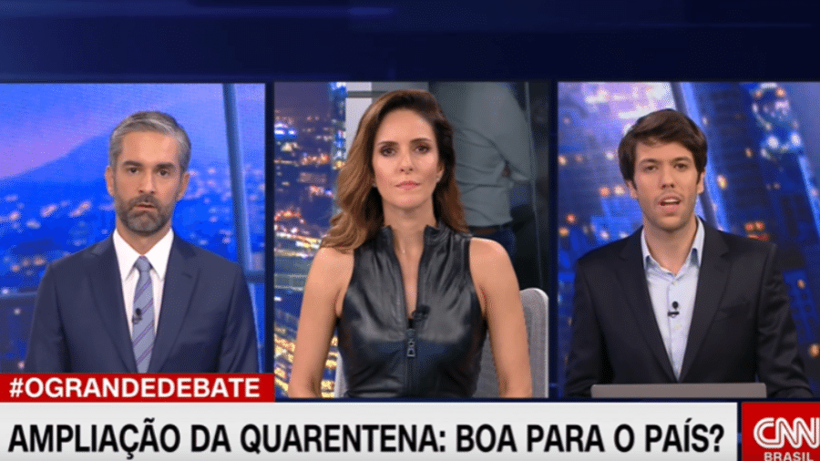 Caio Coppolla é rebatido ao vivo pela direção da CNN Brasil - Reprodução/YouTube CNN Brasil