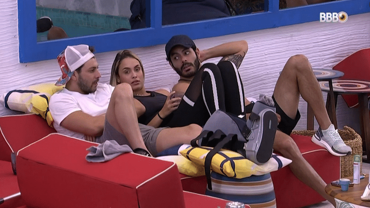 BBB 21: Sarah acha que Projota tá cavando própria cova - Reprodução/Globoplay - Reprodução/Globoplay