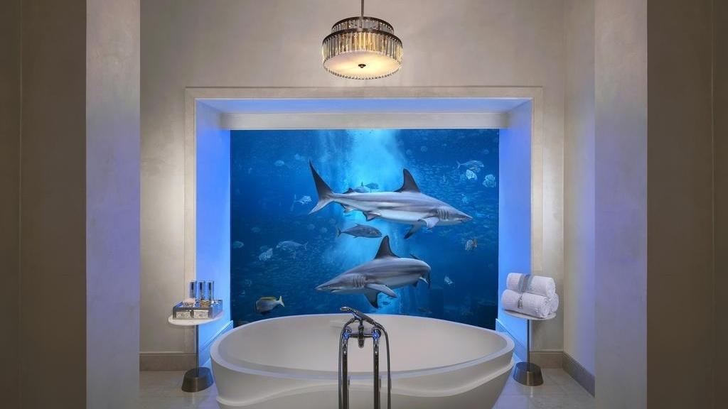 Banheira com vista -
                                                    Reprodução Booking