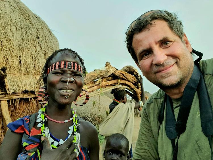 Michael visitou a região para conhecer as tribos e fazer imagens para meios internacionais - Arquivo pessoal - Arquivo pessoal