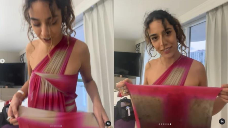 Marina Sena mostra vestido destruído após festa - Reprodução/Instagram