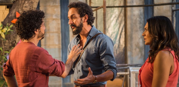 Martim (Lee Taylor) ameaça a relação de Bento e Beatriz (Dira Paes) - Caiuá Franco/TV Globo - Caiuá Franco/TV Globo