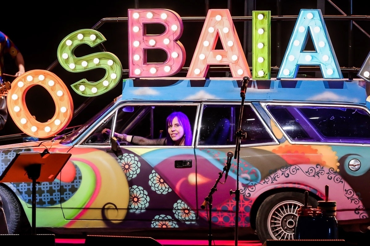 12.ago.2016 -  Moraes Moreira e Baby do Brasil durante show dos Novos Baianos em SP, na noite desta sexta-feira - Manuela Scarpa /Brazil News