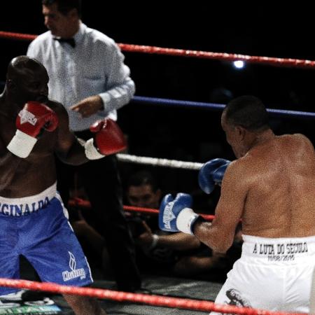 Reginaldo Holyfield e Luciano Todo Duro em ação na sétima luta entre eles - Divulgação - Divulgação