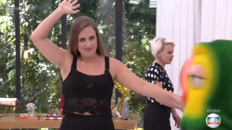 Ex-BBB Patrícia fica sem graça após cometer gafe no "Mais Você" - Reprodução/Globo - Reprodução/Globo