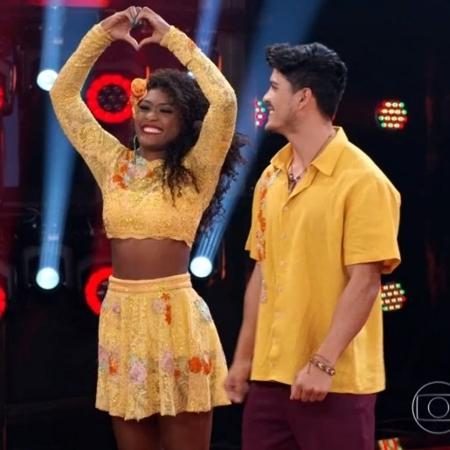 Erika Januza e Elias Ustariz na "Dança dos Famosos" - Reprodução/TV Globo - Reprodução/TV Globo