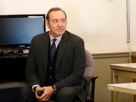 O ator Kevin Spacey, que permaneceu calado diante da corte em Nantucket - Nicole Harnishfeger/AFP