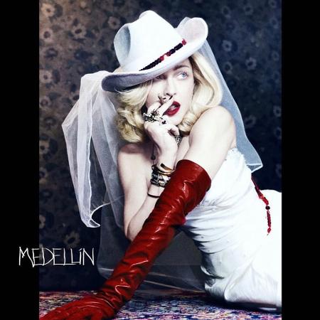 Madonna na capa de "Medellín" - Reprodução/Instagram - Reprodução/Instagram
