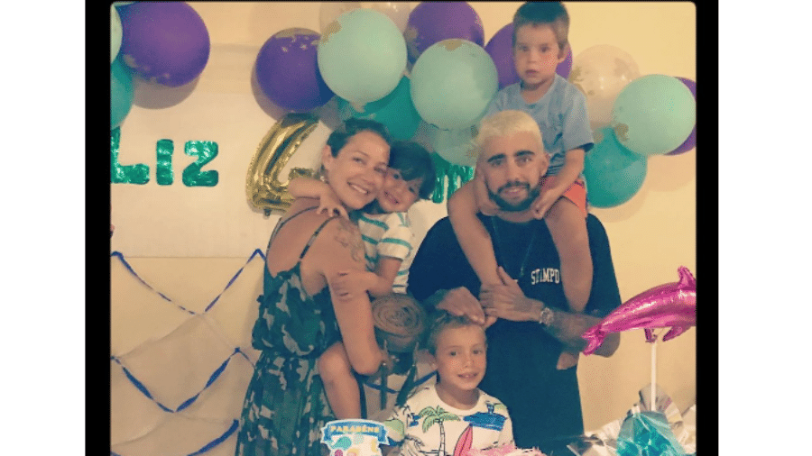 Luana Piovani e Pedro Scooby com os filhos - Reprodução/Instagram