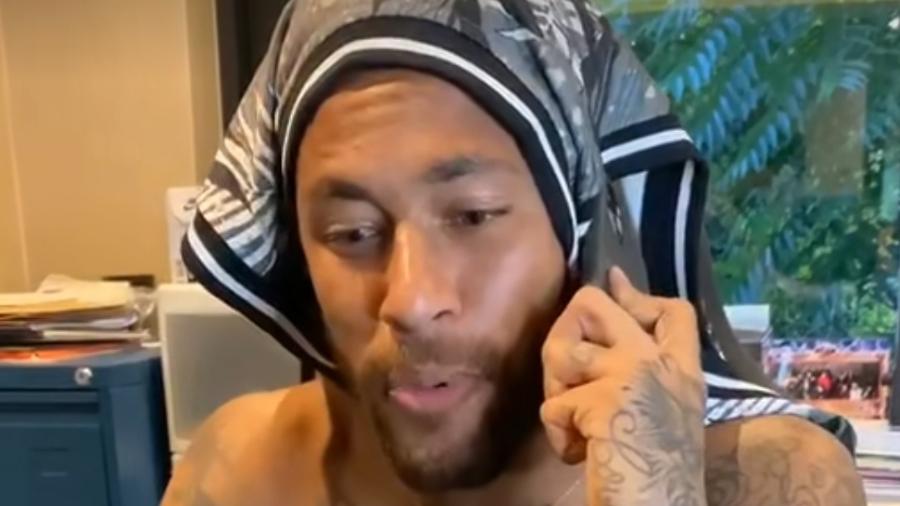 Neymar forçando a amizade no TikTok - Reprodução/TikTok