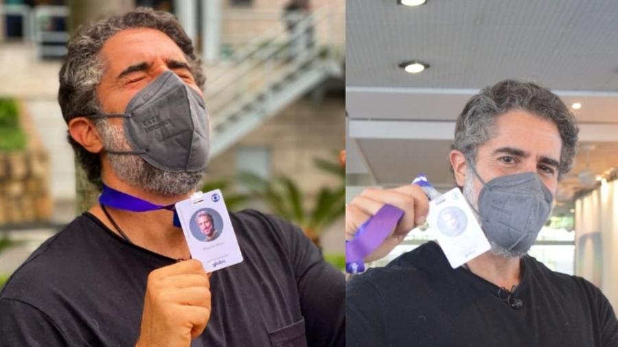 Marcos Mion mostra seu crachá na TV Globo em visita ao Projac - Reprodução/Instagram