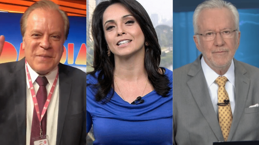 Chico Pinheiro, Izabella Camargo e Alexandre Garcia trabalharam na TV Globo e na política - Divulgação/TV Globo