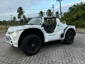 Como é o 1º buggy elétrico 100% brasileiro que levará turistas em Noronha