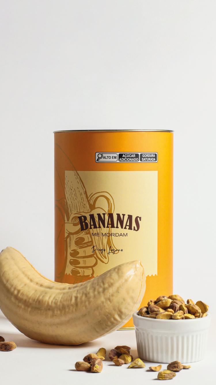 Ovo Banana com creme de pistache, do Levena Ovo Banana com creme de pistache, do Levena