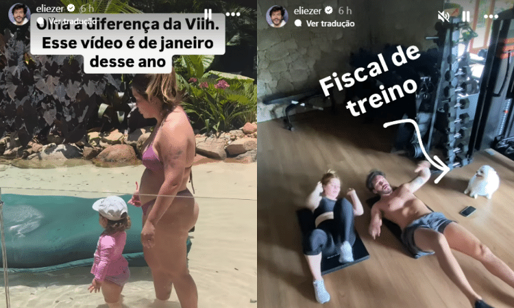 Elizer mostra treino ao lado da esposa, Viih Tube Elizer mostra treino ao lado da esposa, Viih Tube