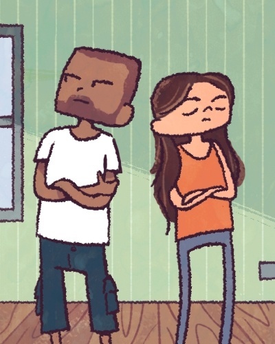 SER IRREDUTÍVEL | Dizer frases como ?você não casou enganado? ou ?sou assim e não vou mudar? não ajuda em nada na resolução dos problemas do casal. ?Espera-se que, em um relacionamento, todos mudem. E temos de mudar, pois agora nossa vida envolve o outro e ele também tem necessidades?, afirma Quezia Bombonatto - Igor Darrell/Arte UOL